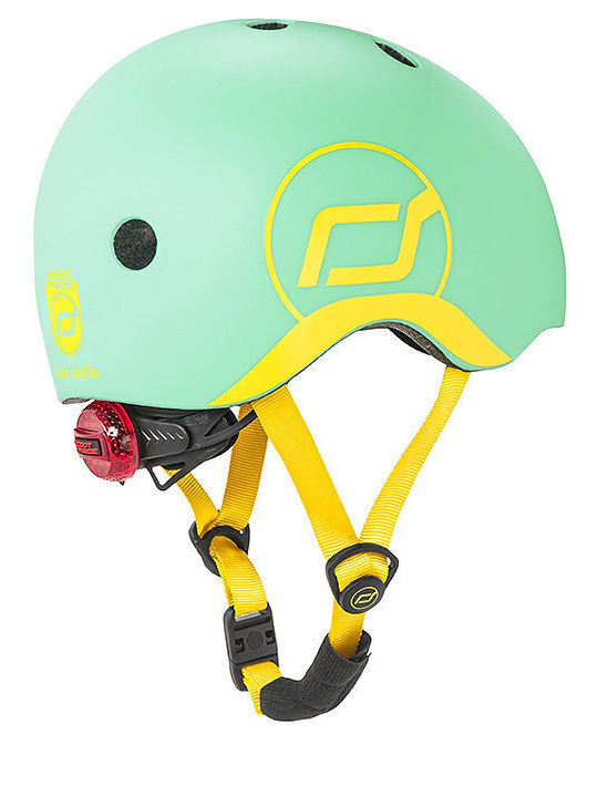 Scoot & Ride Kids' Helmet for City Bike Green with LED Light