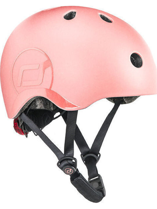 Scoot & Ride Kids' Helmet for City Bike Orange with LED Light
