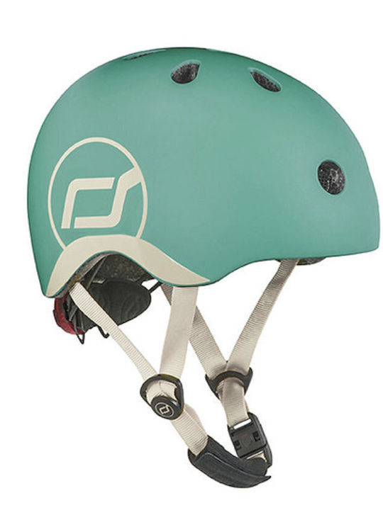 Scoot & Ride Kids' Helmet for City Bike Green with LED Light