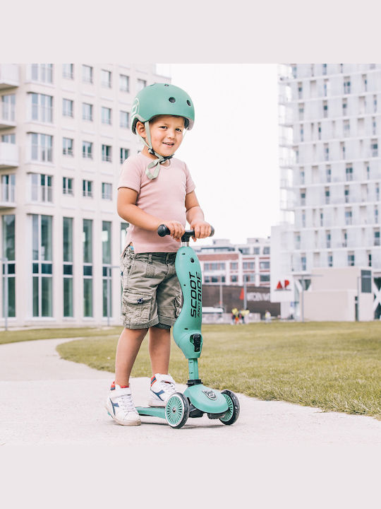 Scoot & Ride Kids' Helmet for City Bike Green with LED Light