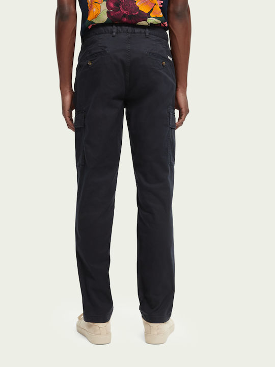 Scotch & Soda Men's Trousers Cargo in Regular Fit Navy Blue