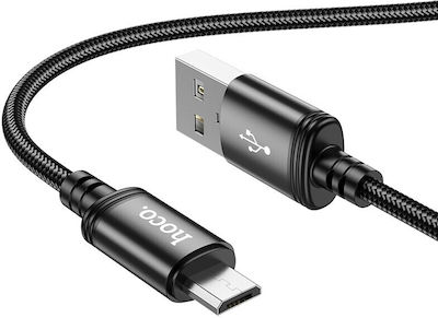 Hoco X89 Braided USB 2.0 to micro USB Cable Μαύρο 1m