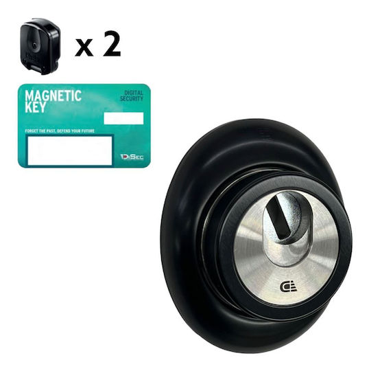 Disec Magnetic Defender Lock Armoured Door Black