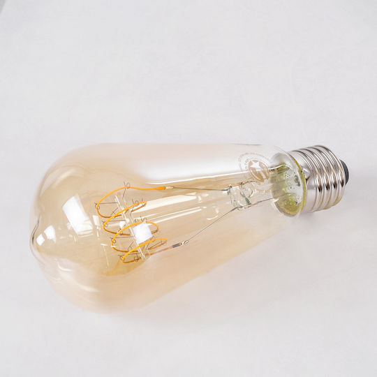 GloboStar LED Bulb 4W 140mm for Socket E27 and Shape ST64 Warm White 280lm Dimmable