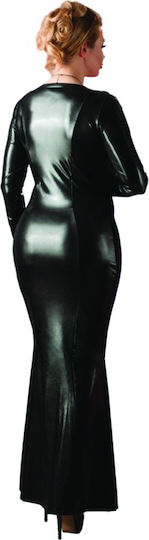 Cottelli Collection Plus Size Wetlook Kleid Schwarz
