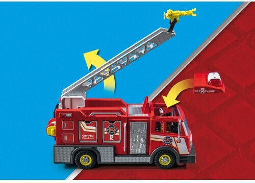 Playmobil City Action Vehicul de pompieri pentru 4-10 ani