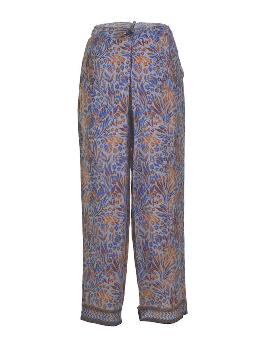 Ble Resort Collection Women's Pants Beachwear in Blue color