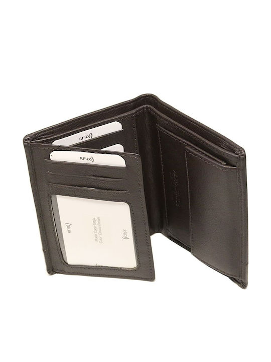 Δερμάτινο Ανδρικό Πορτοφόλι με RFID Ταμπά
