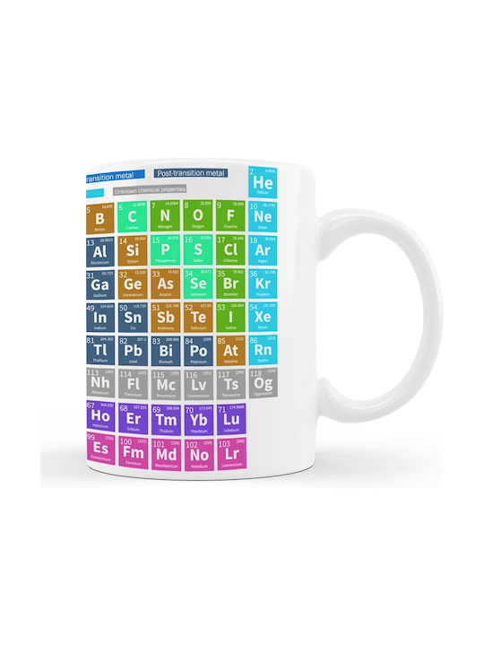 VOUR Cană Ceramică Periodic Table 320ml