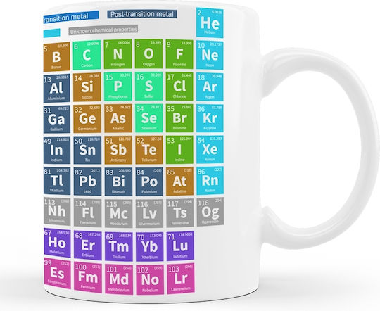 VOUR Becher Keramik Periodic Table 320ml