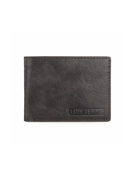 Lois Men's Leather Card Wallet with RFID Brown