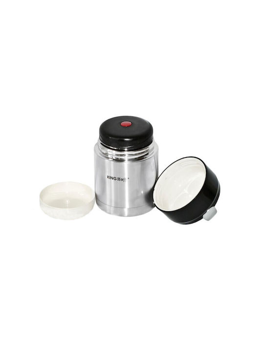 KING Hoff Cutie pentru Mâncare Termos Inox Argintiu 650ml 1buc