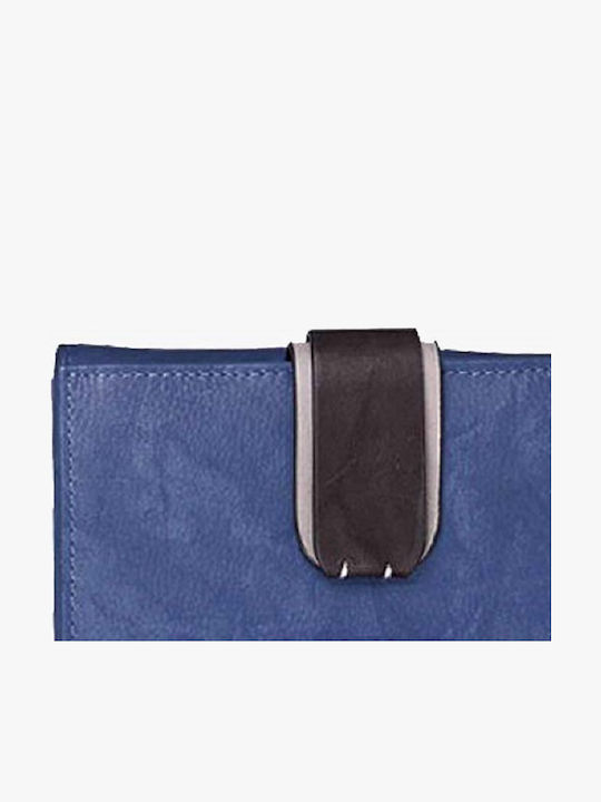 Leather Women's Wallet Blue