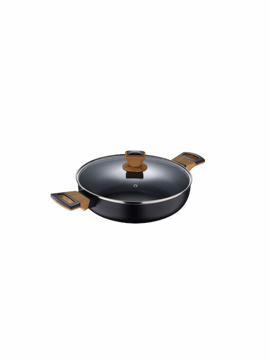 Bergner Earth Saute With Lid made of Cast Aluminum with Non-Stick Coating 28cm
