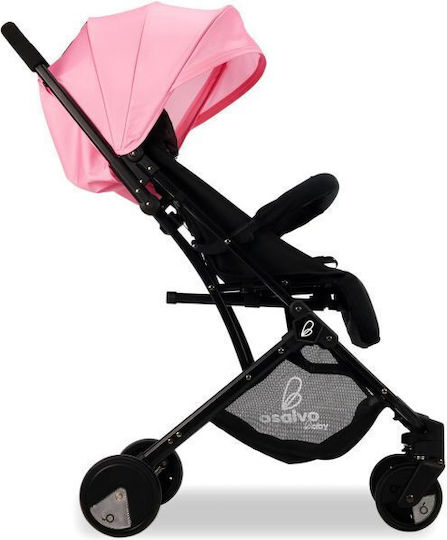 Asalvo Flight Verstellbar Kinderwagen Geeignet für Neugeborene Rosa 6.6kg