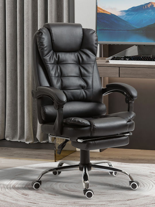 HomCom Office Chair with Recline Black