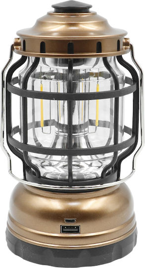 Lanternă LED cu Baterie pentru Camping Alb