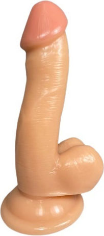Passion Labs Ρεαλιστικό Dildo με Όρχεις και Βεντούζα Flesh