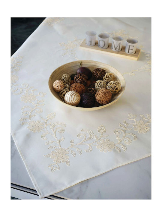 Ilis Home Runner cu Broderie Ecru 40x170cm