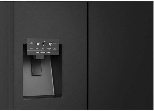 Hisense Ψυγείο Ντουλάπα 584lt Total NoFrost Υ178.5xΠ91.4xΒ72.5εκ. Μαύρο RQ760N4SBFE