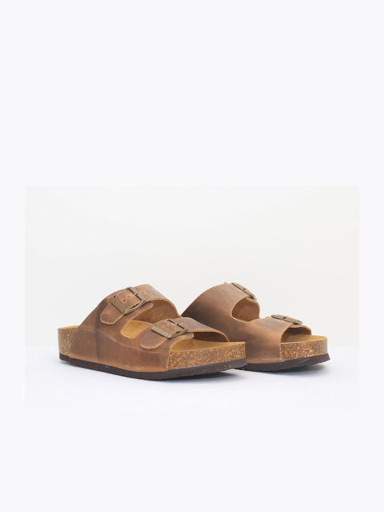 Leder Flache Sandalen für Damen Anatomisch Roble