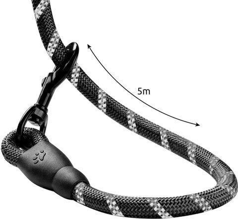 Purlov Dog Leash/Lead Strap Purlov in Black color 5m x 1.2cm
