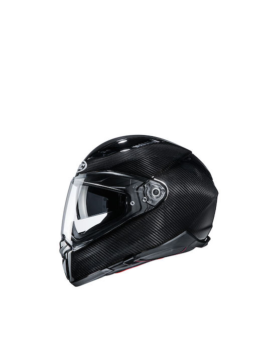 HJC F70 Carbon Solid Black Κράνος Μηχανής Full Face ECE 22.05 1450gr με Pinlock και Sunvisor