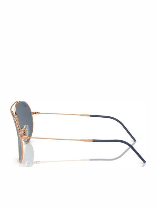 Ray Ban Reverse Γυαλιά Ηλίου Ροζ Χρυσά με Μεταλλικό Σκελετό