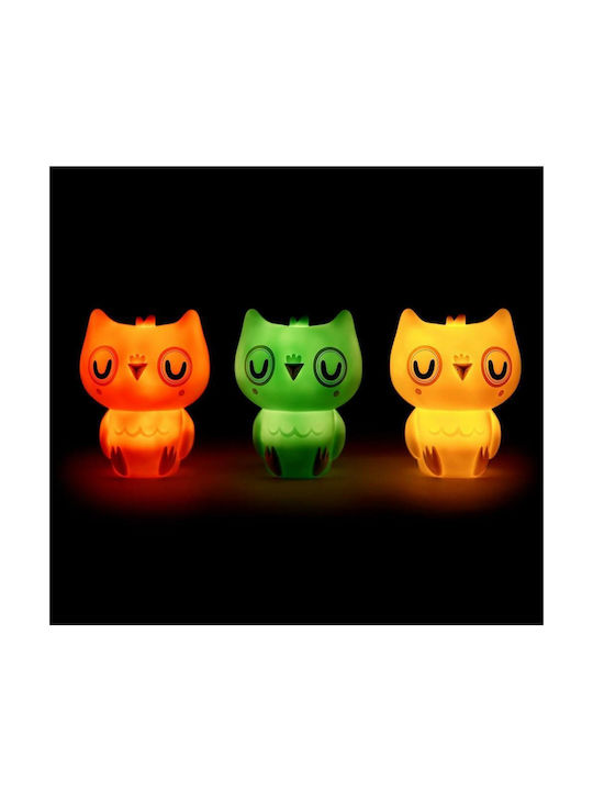 Petit Monkey Led Παιδικό Διακοσμητικό Φωτιστικό Owl Κίτρινο