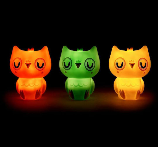 Petit Monkey LED Kinder Dekorative Lampe Owl Gelb