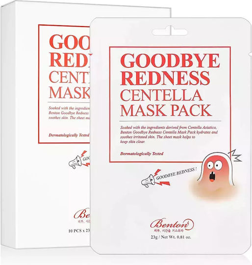 Benton Goodbye Redness Centella Mask Pack Sheet Mask 10 τμχ x 20gr