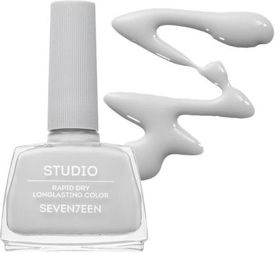 Seventeen Studio Rapid Dry Lasting Color Gloss Βερνίκι Νυχιών Quick Dry Γκρι 177 12ml