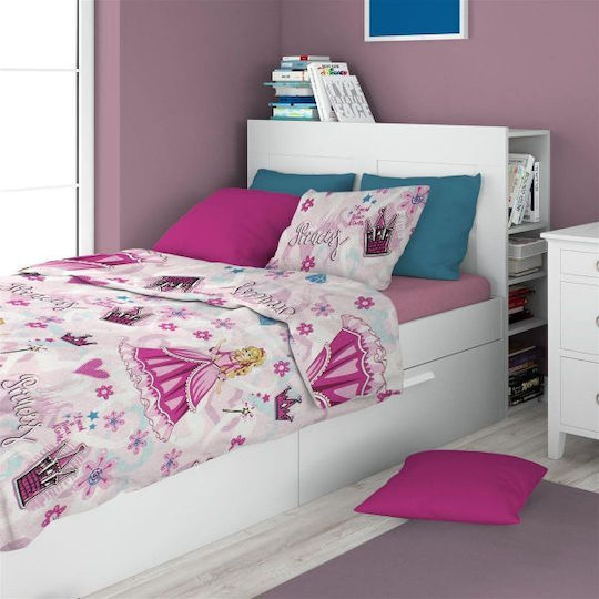 Dimcol Princess 390 Față de pernă pentru copii 50x70buc Roz
