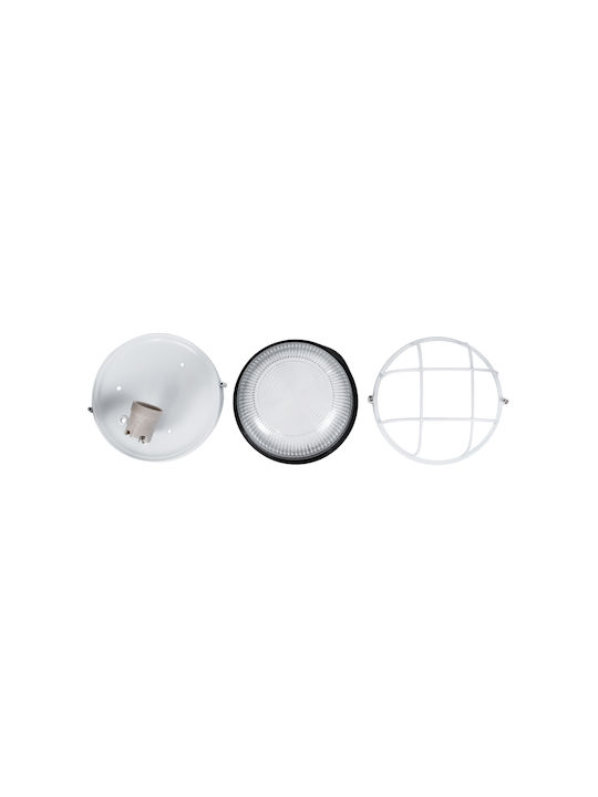 GloboStar Boatlight Wall-Mounted Bulkhead Outdoor Light E27 IP65 17.5x17.5x9cm