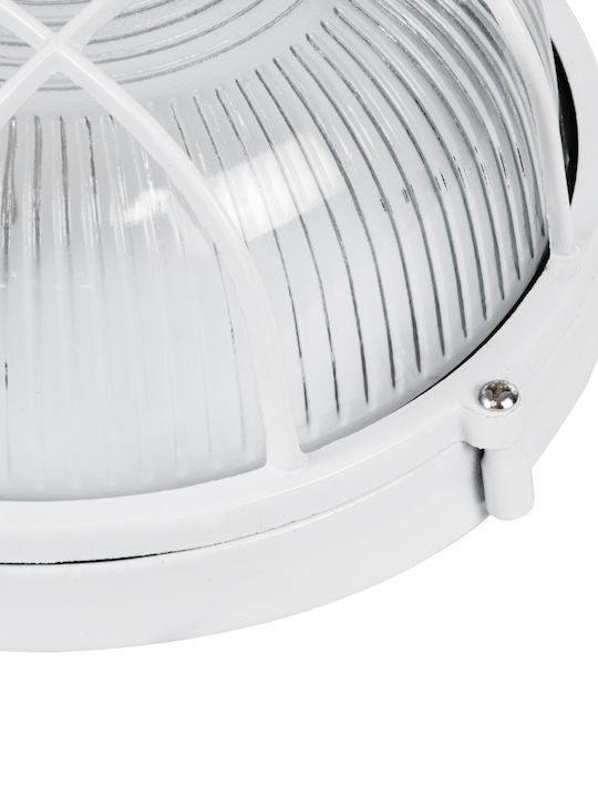 GloboStar Boatlight Wall-Mounted Bulkhead Outdoor Light E27 IP65 17.5x17.5x9cm