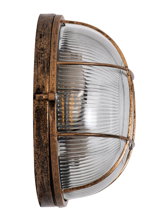 GloboStar Boatlight Wall-Mounted Bulkhead Outdoor E27 IP65 24x24x11cm