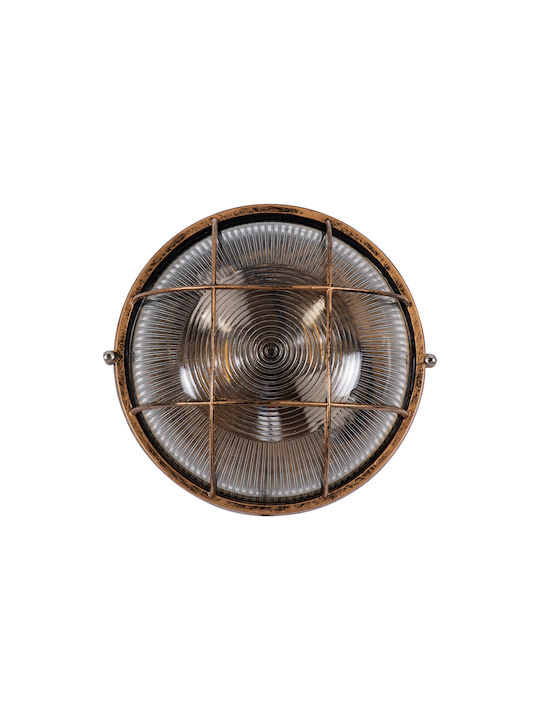 GloboStar Boatlight Wall-Mounted Bulkhead Outdoor E27 IP65 24x24x11cm
