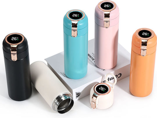 Techsuit Μπουκάλι Θερμός Ανοξείδωτο 400ml Πορτοκαλί