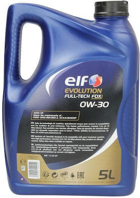 Elf Λάδι Αυτοκινήτου Evo Fulltech Fulltech 0W-30 C2 5lt