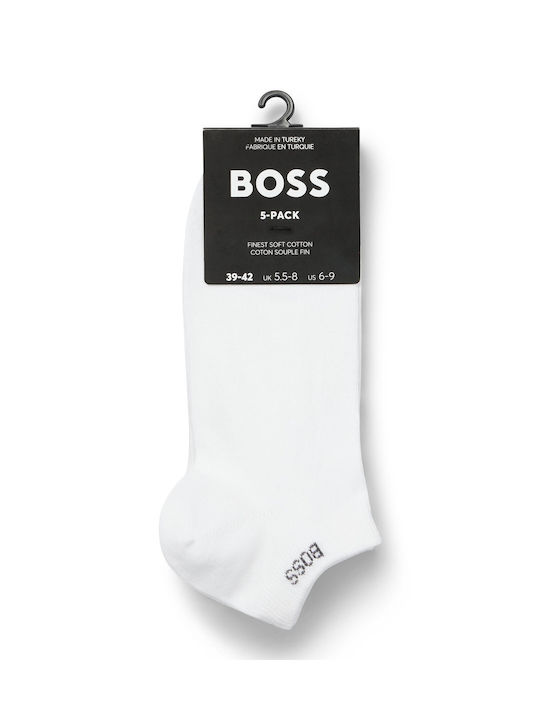 Hugo Boss Bărbați Șosete Albe 5Pachet