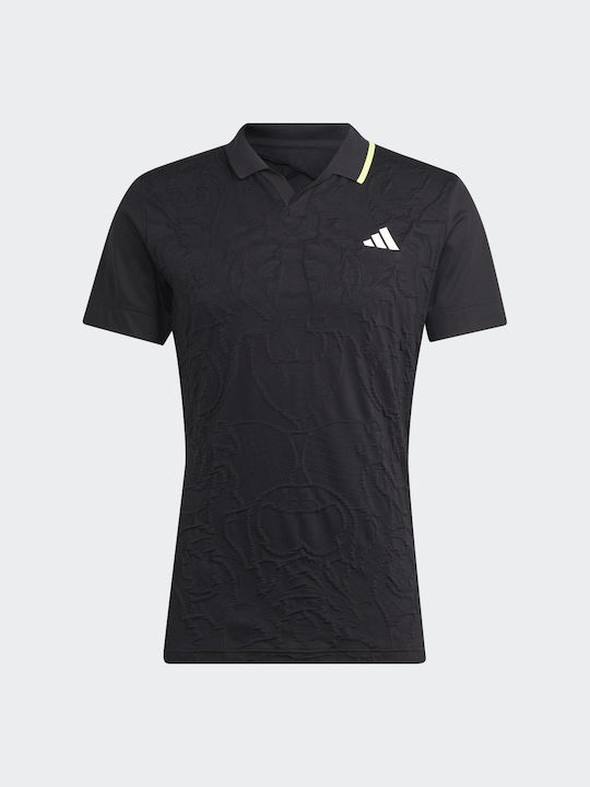 Adidas FreeLift Pro Ανδρικό Αθλητικό T-shirt Κοντομάνικο Polo Μαύρο