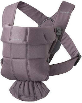 BabyBjorn Klassischer Tragesack Mini Cotton Dark Purple mit Maximalgewicht 11kg