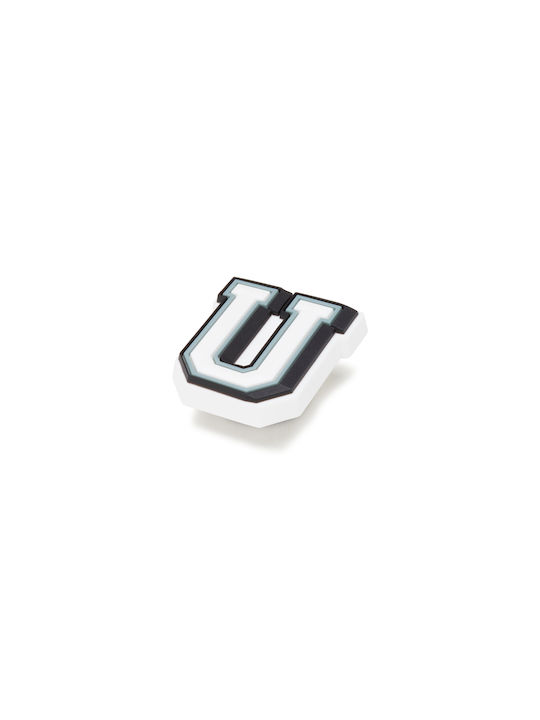 Crocs Jibbitz Decorative Shoe Charm Letter U White 10007-014