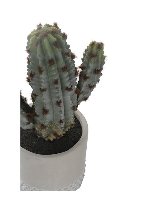 Cactus In Pot 24Cm 13x10x24cm Black Kaeming