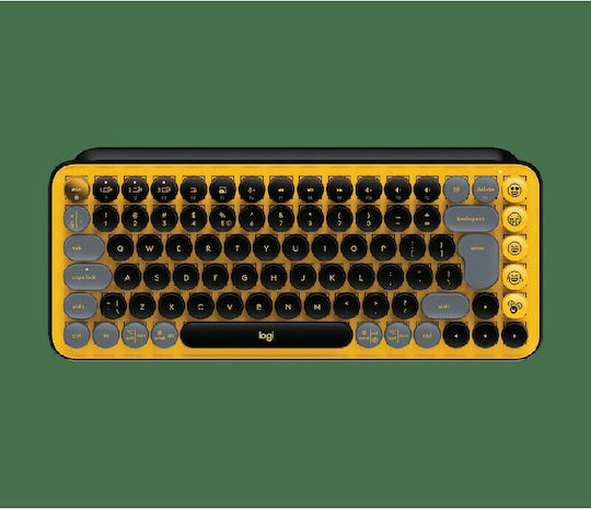 Logitech POP Emoji Ασύρματο Bluetooth Πληκτρολόγιο Αγγλικό US Blast