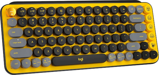 Logitech POP Emoji Ασύρματο Bluetooth Πληκτρολόγιο Αγγλικό US Blast