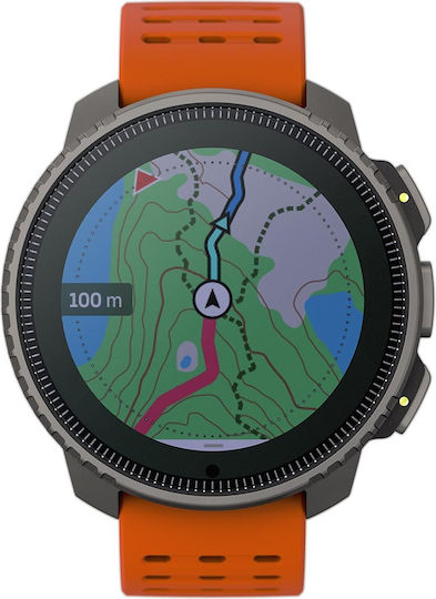 Suunto Vertical Titanium 49mm Waterproof Smartwatch with Heart Rate Monitor (Canyon)