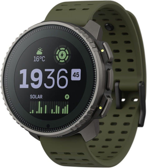 Suunto Vertical Titanium 49mm Αδιάβροχο Smartwatch με Παλμογράφο (Forest)