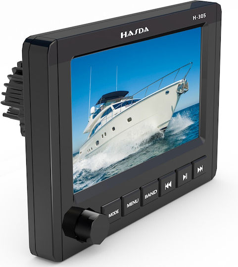 Hasda Boat Sound System 4x Waterproof with USB / Bluetooth / AUX Black