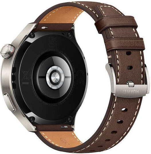Huawei Watch 4 Pro Stainless Steel 48mm Waterproof with eSIM and Heart Rate Monitor (Dark Brown)
